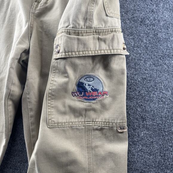 Wu Wear Other - Vintage Wu Wear Jeans WuTang Pants Khaki Baggy Cargo Pants Streetwear 36x32 Rare